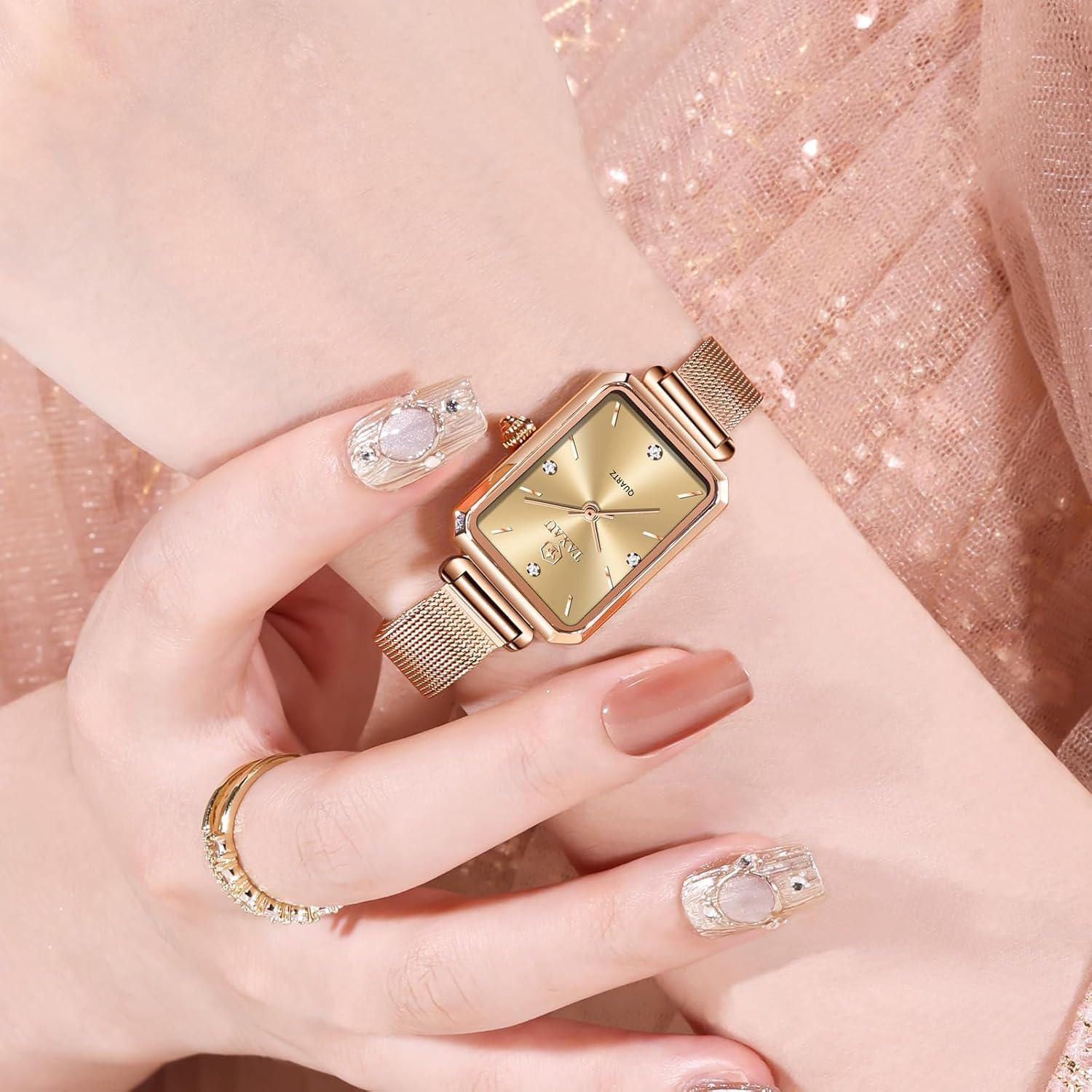 Watch for Women Small Wrists Watches for Ladies Luxury Mesh Band Watches for Womens Casual Dress Womens Watch Waterproof Analog - Image 4