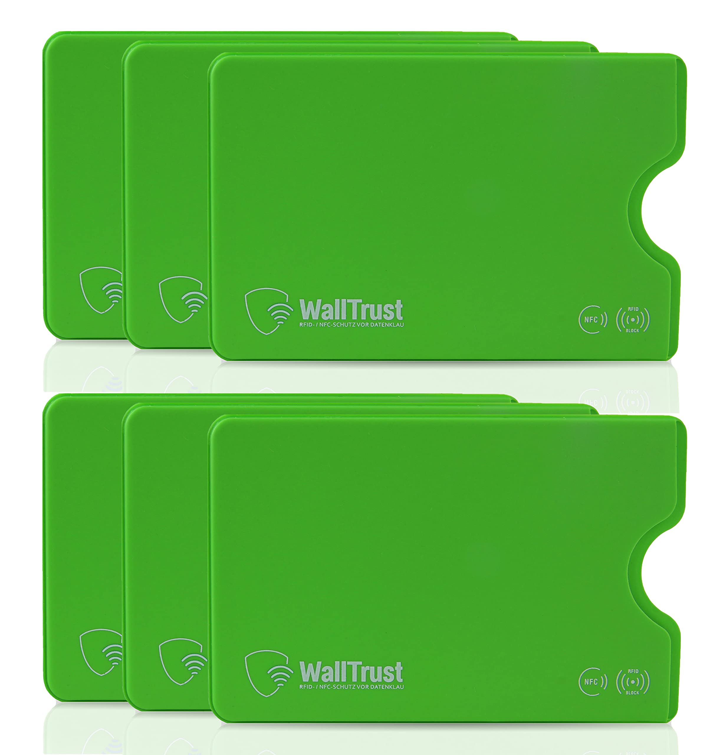WallTrust Housse de Protection RFID pour Cartes de crédit Lot de