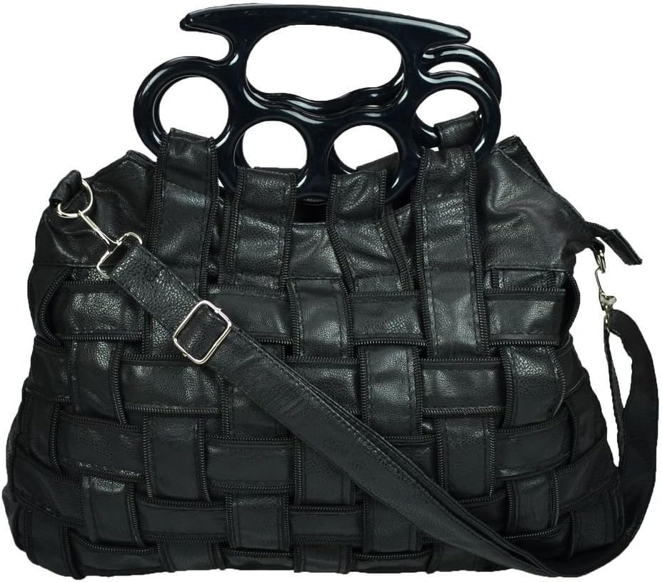 Poizen Industries Punk Top Handle Jade Bag Shoulder Strap Gothic Handbag