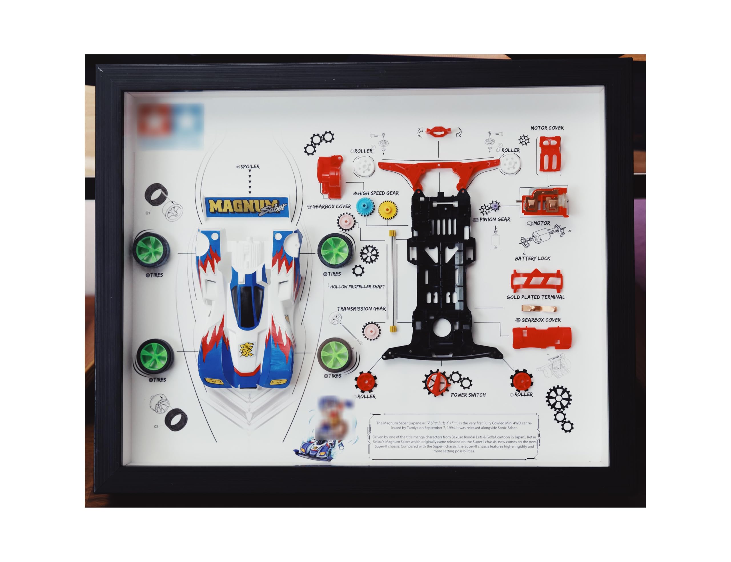 RIOページ Amazon.com: Disassembled Mini 4WD Frame Art, Mini 4WD Teardown