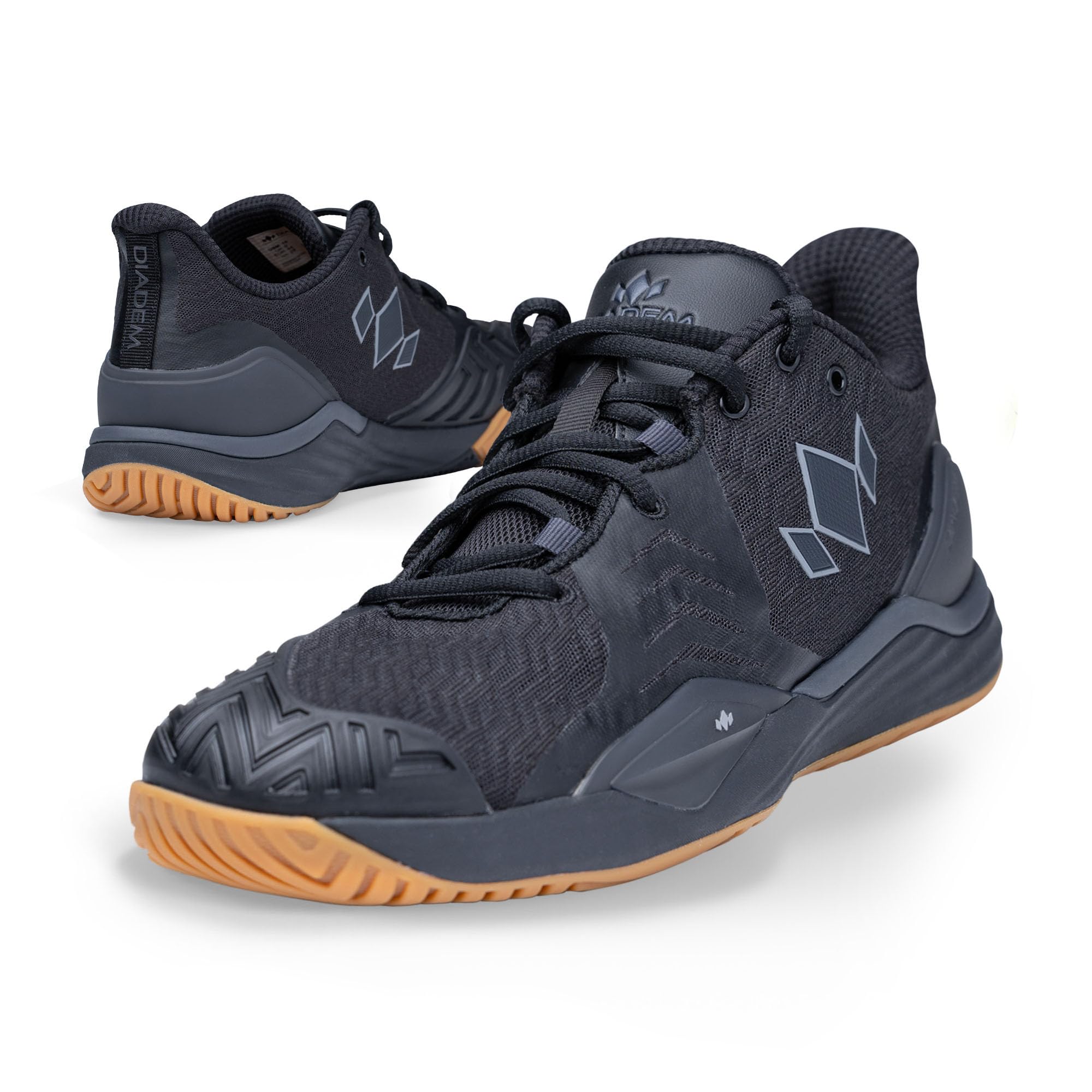 Diadem Men's Court Burst Hard Court Black/Yellow Pickleball Shoe