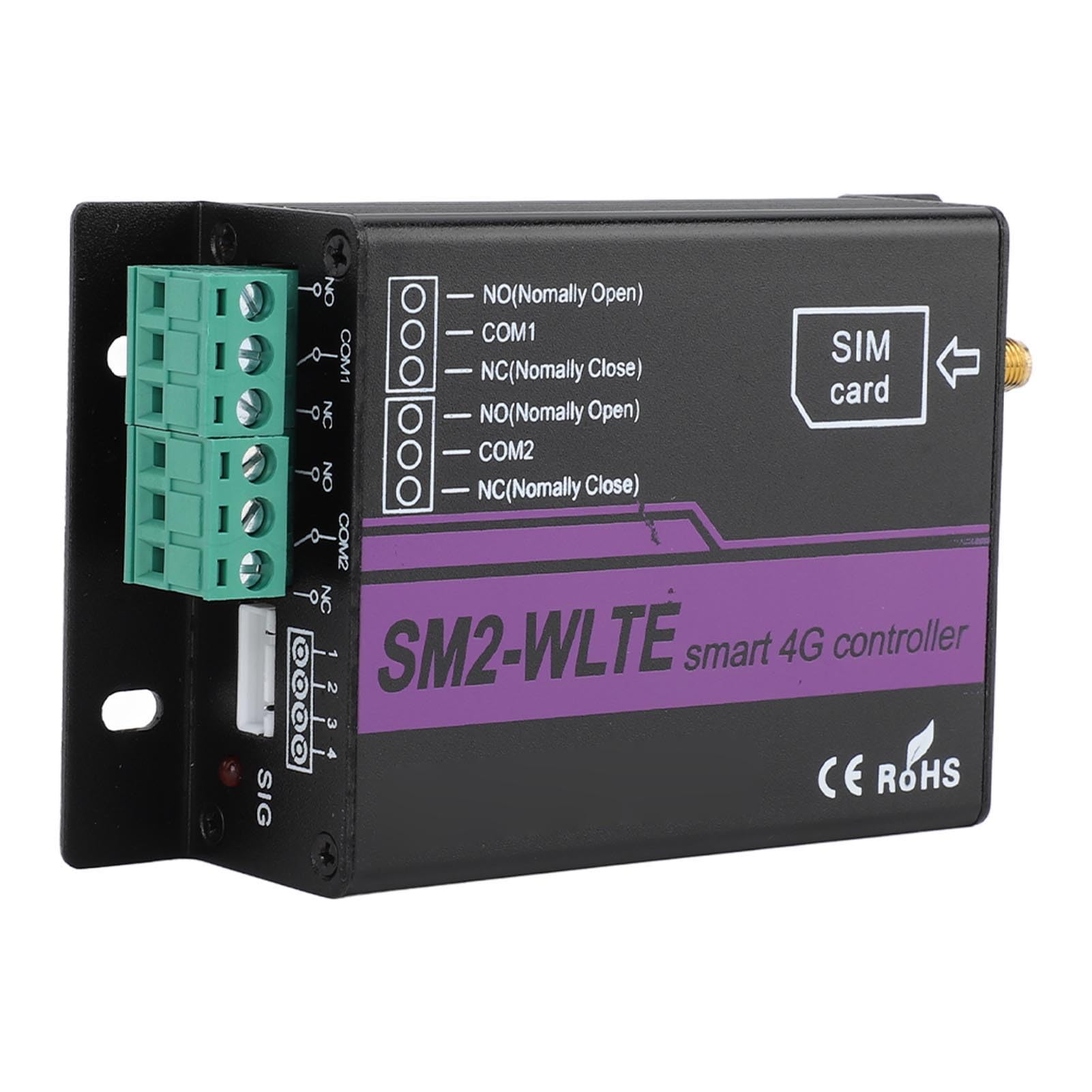 Rengue SM2 WLTE EA 4G gsm Interruptor de relé de Control Remoto de 2 Canales Red 4G APLICACIÓN Web Enlace de Temperatura y Humedad SMS Alarma de Corte de Energía con Sensor de