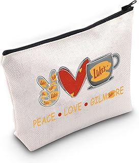 Funny Luke's Inspired Cosmetic Bag Luke's Fans Gift Peace Love Luke's Makeup Zipper Pouch Bag For Friend Family BFF(Peace Love Luke's)