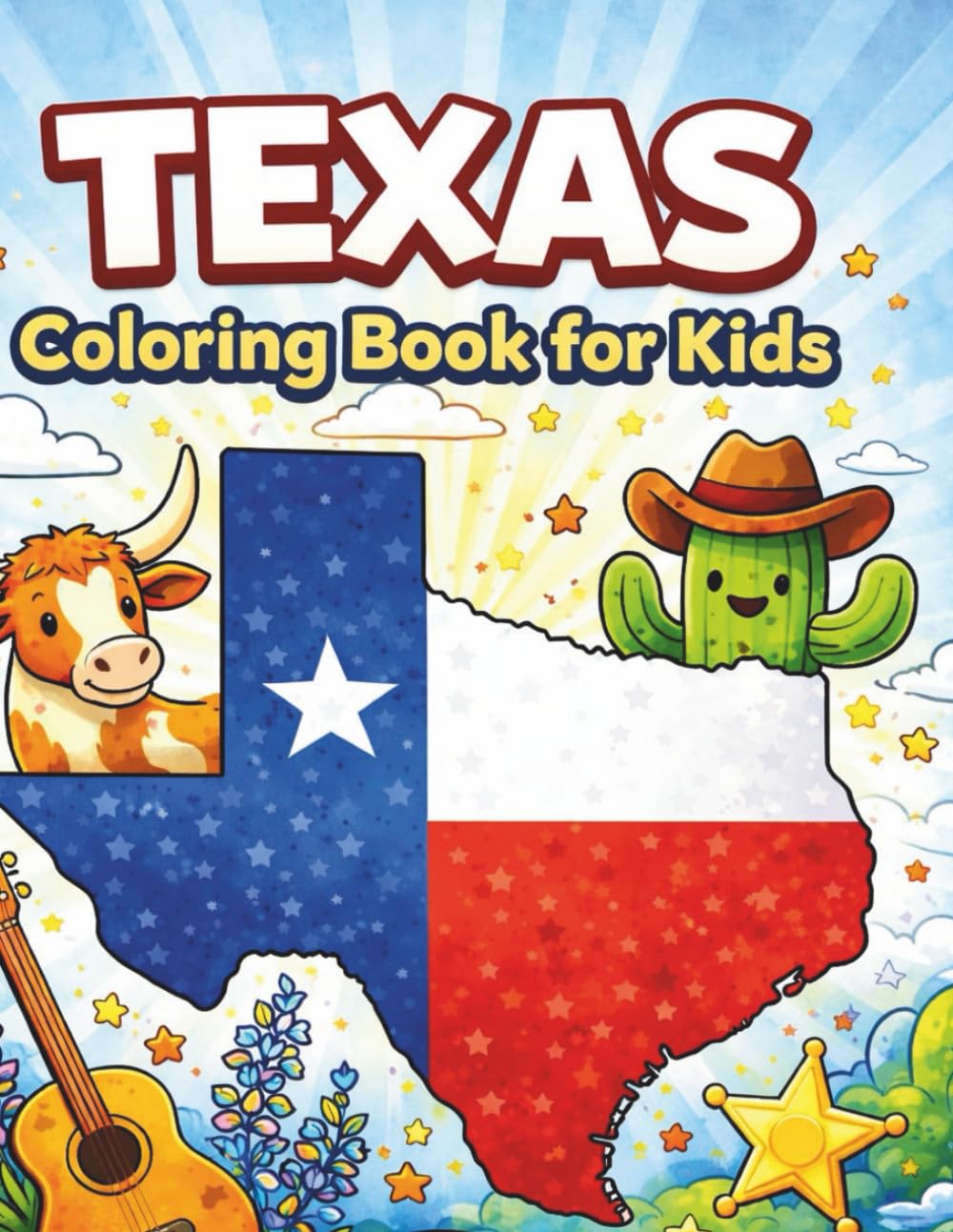 TEXAS Coloring Book for Kids