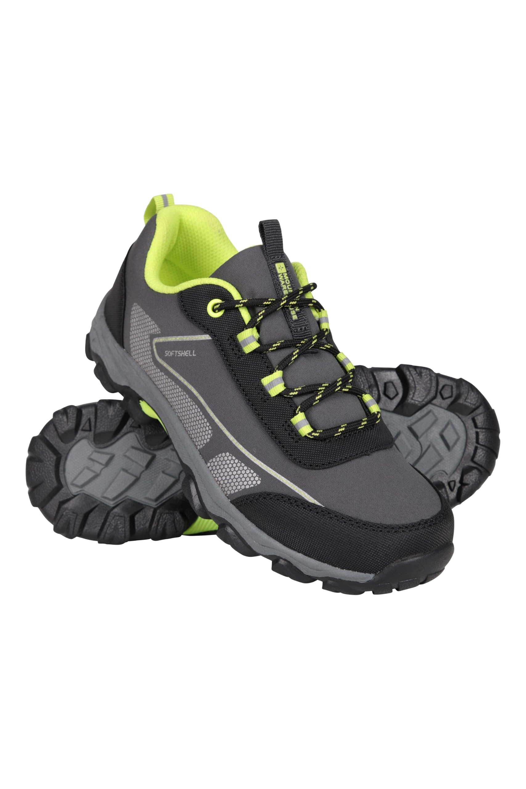 Mountain Warehouse Chaussures Softshell pour Enfants - Durables, Dessus Respirant, Doublure en Maille, Semelle Haute Traction - Printemps été, Marche