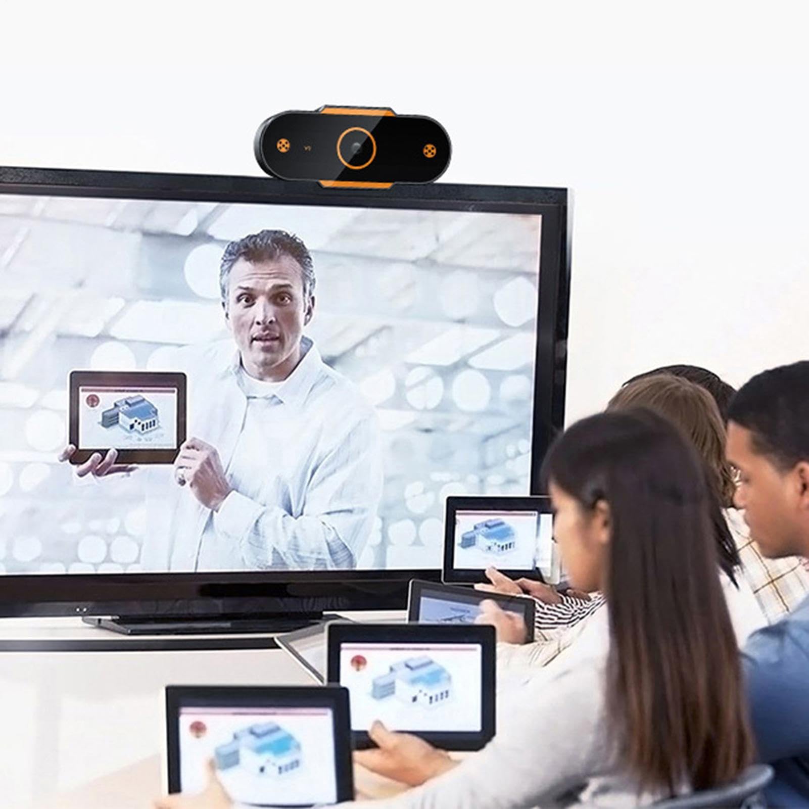 Web CAM USB - Webcam de transmisión sin Controlador, cámara USB Plug and Play | Cámara Web HD con Integrado, Lente Gran Angular para Ordenador de Escritorio, Ordenador portátil, videollamada