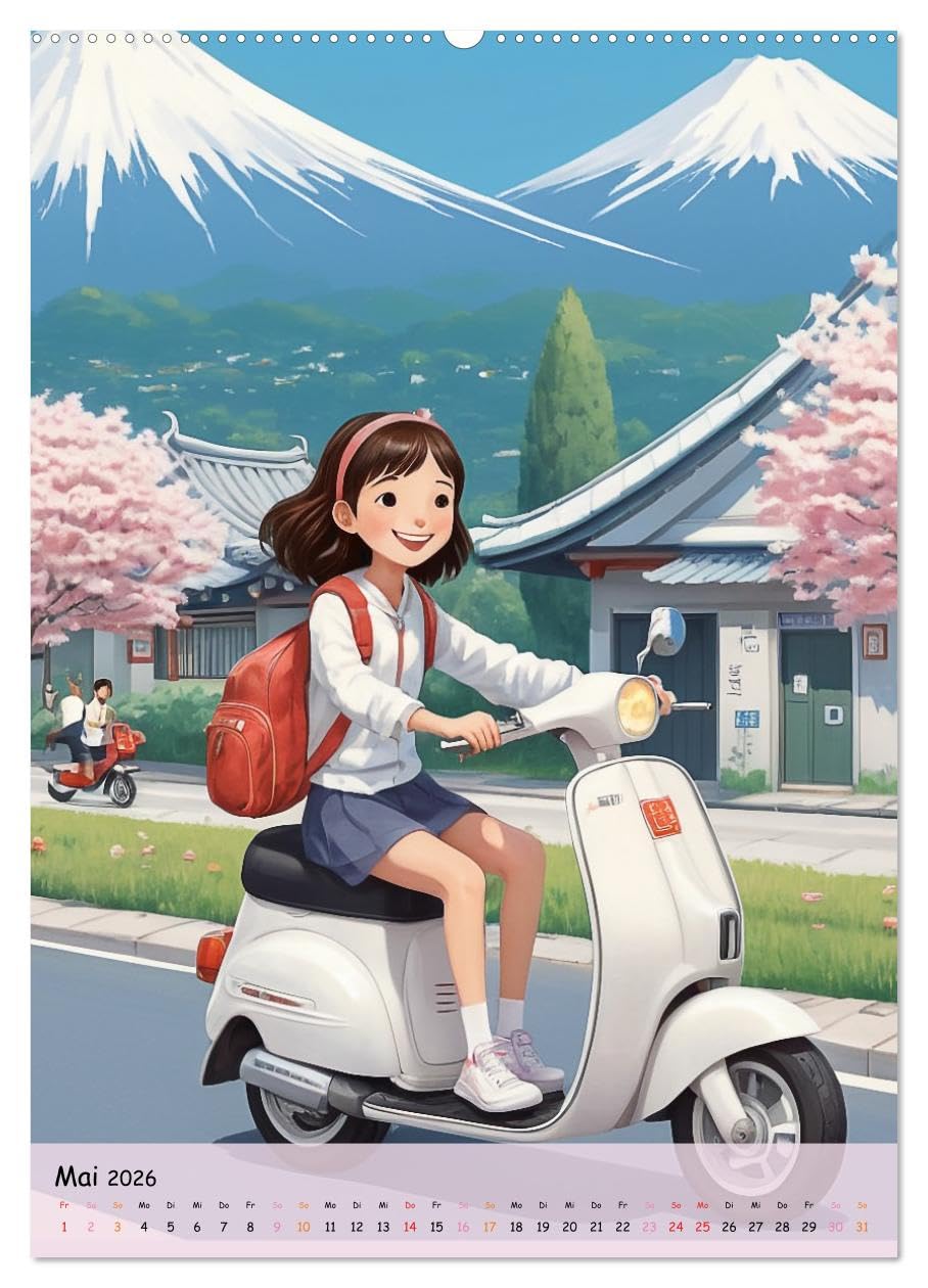Träume eines jungen Herzens – Eine Manga-Reise zur Selbstfindung (hochwertiger Premium Wandkalender 2026 DIN A2 hoch), Kunstdruck in Hochglanz: Eine ... Träumen und der ersten Liebe (CALVENDO Kunst)