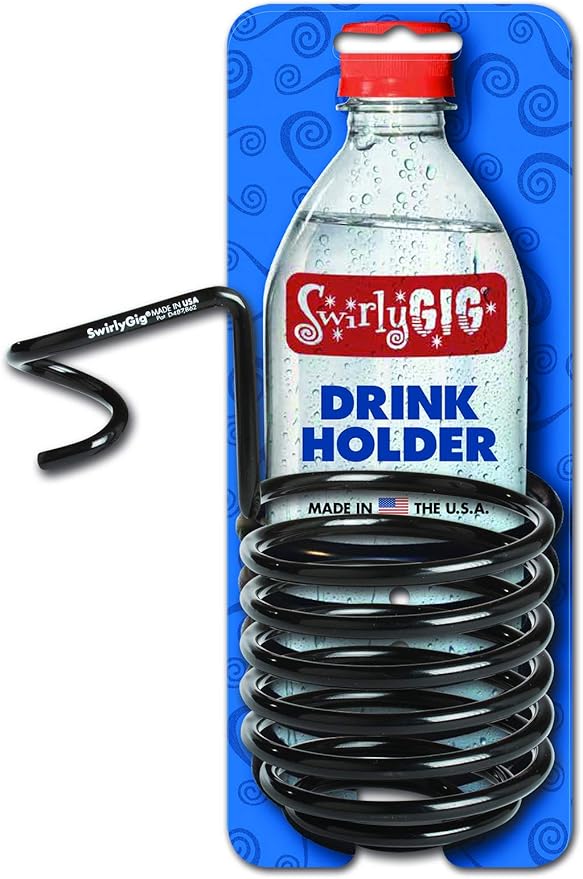 SwirlyGig SG2000 II Drink Holder for 1 Tubing, Black
