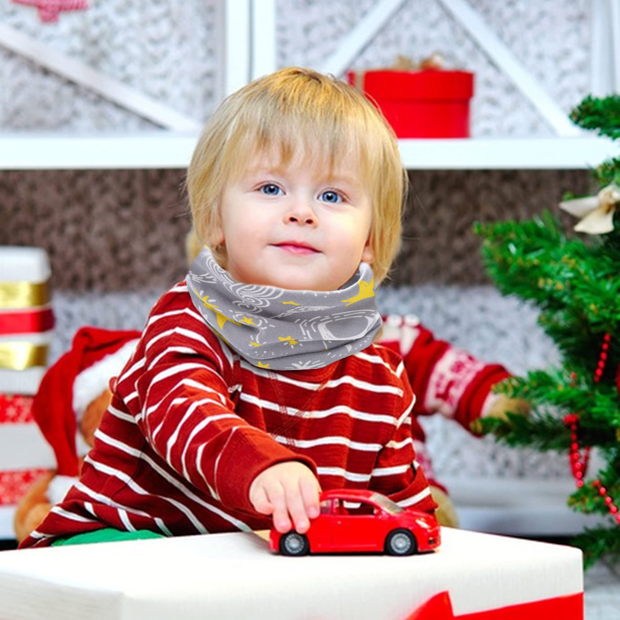 Bufanda Cuello Niño Algodón Otoño Invierno Tubular 0-8 Años