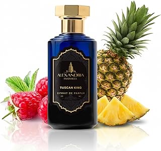 Alexandria Fragrances Tuscan King Perfume - Long Lasting Eau de Parfum for Men & Women - Men's Cologne with Raspberry, Leather, Pineapple & Smoky Birch - Luxury Fragrance Inspired by Elegance - 30ml