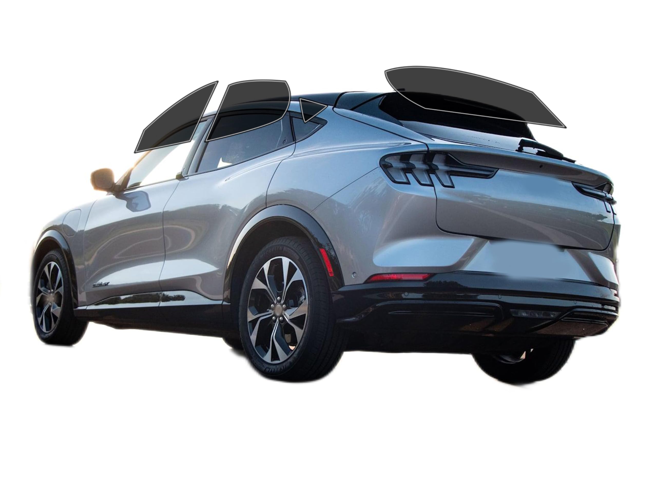 AUTOTEK Precut Windows Tint Film All Sides Cars Sun Blocking Protection Privacy Anti Shatter Glass 2 Ply Film Any Tint Shade kit for Ford Mustang Mach E 2021-2025