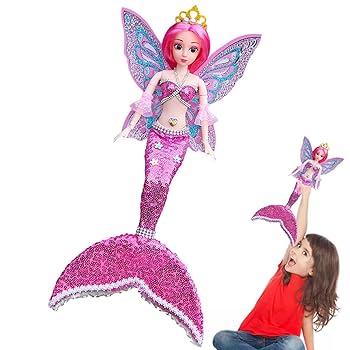 【つる927】ウルトラマリンの人魚ちゃん形オルゴナイト☆他９点 Amazon.co.jp: 幼児用マーメイドおもちゃ | 16.5 インチの人魚