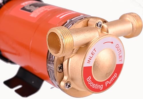Miniatura 2 de Bomba automática de presión de agua de 110 V para el hogar, bomba de ducha de presión de agua 396 GPH con interruptor de flujo para calentador de