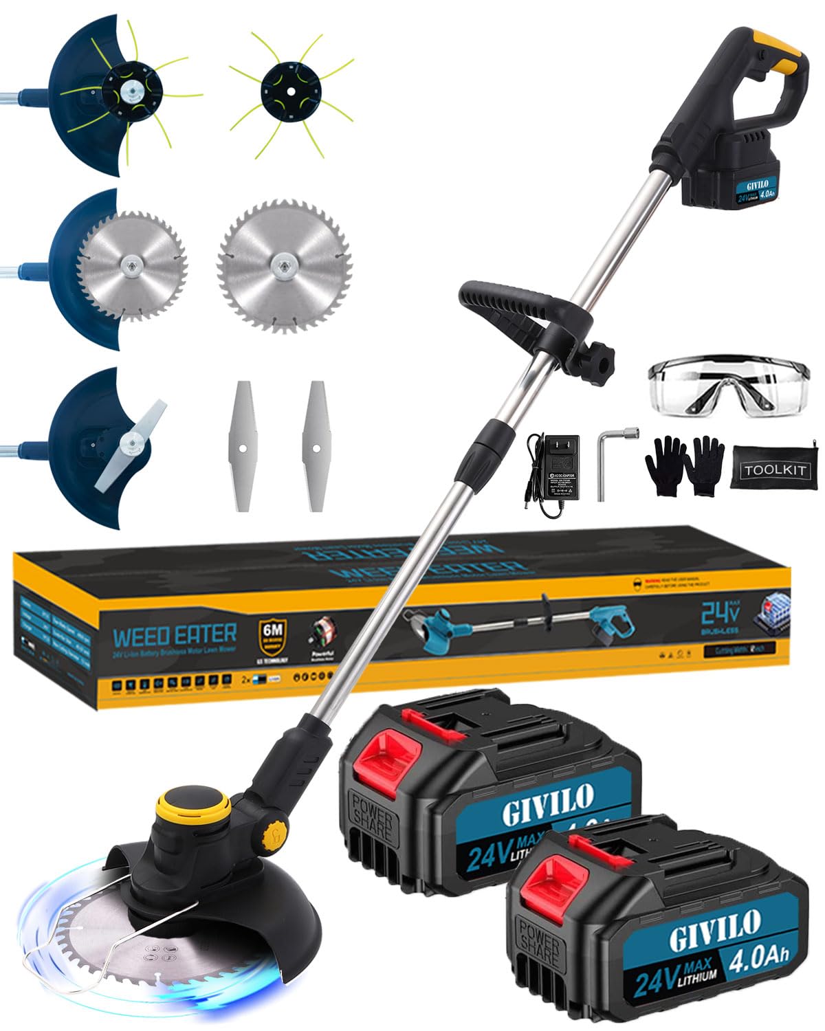 Givilo Cordless Weed Eater