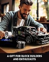 Vista 6 de Nifeliz Tornado - Juego de 4 cubos de rueda pintados, elegante cubo de rueda para kits de construcción de automóviles a escala 1:8