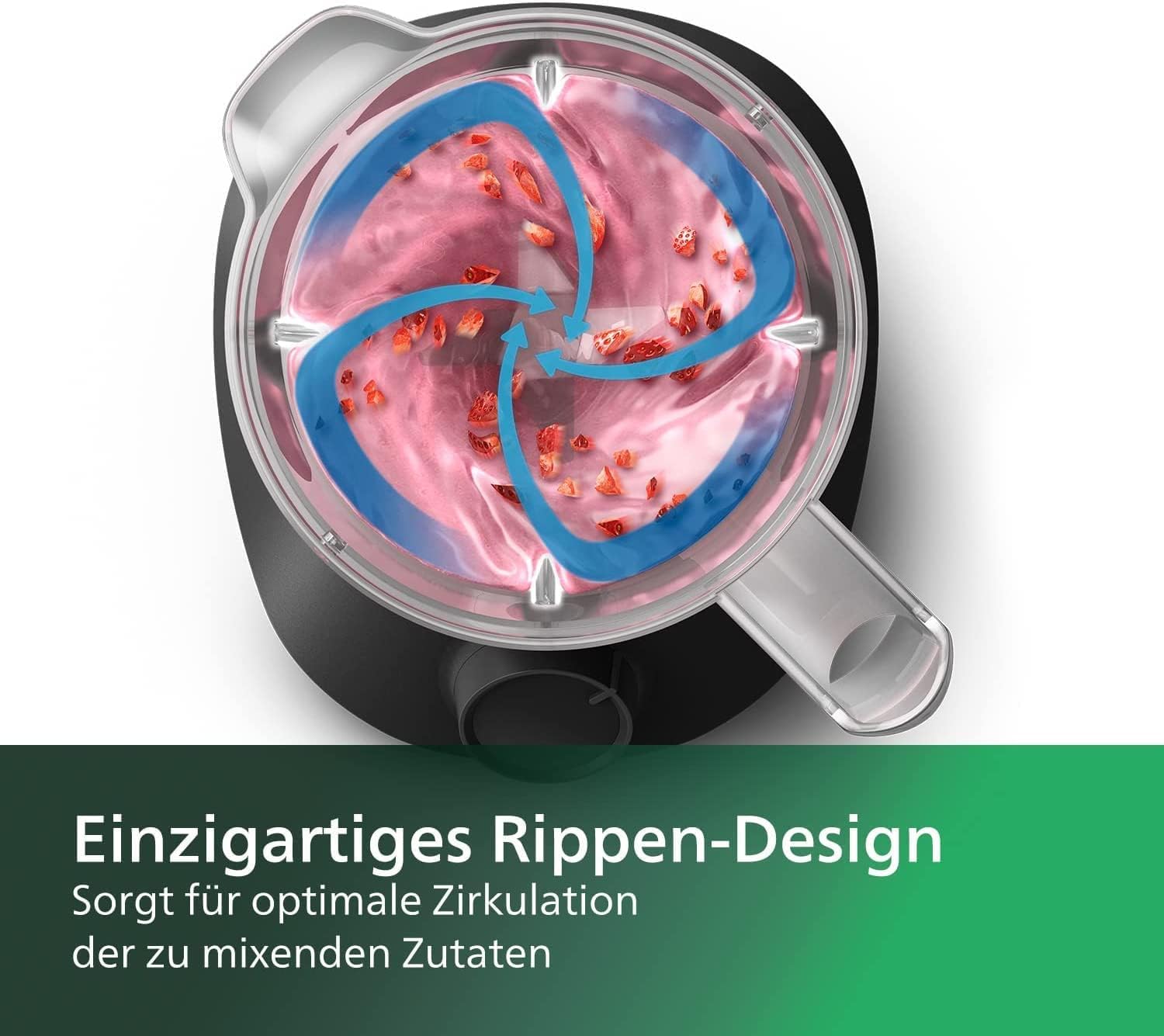 Philips HR2041/41 Standmixer 450W ProBlend 1,9L Kunststoffbehälter schwarz