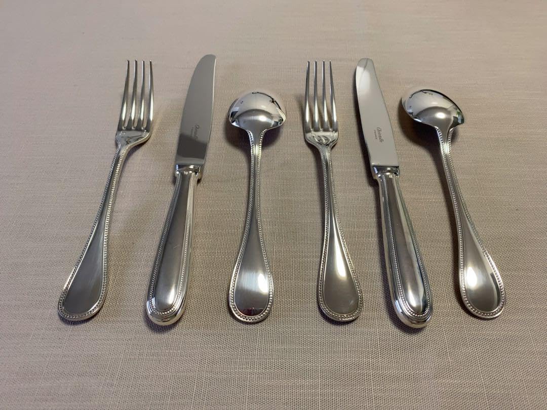 クリストフル パール シルバーコーティング カトラリーセット 2組(6本 クリストフル パール シルバーコーティング カトラリーセット 2組(6本