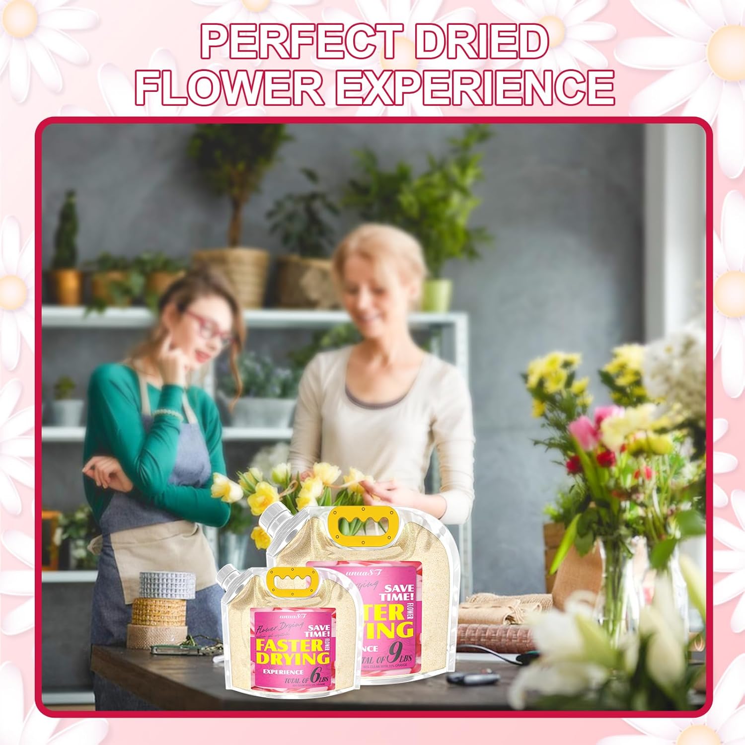 unuaST 25 LBS Silica Gel Flower Drying Crystals, Flower Drying Silica by Reusable, Silica Gel Crystals Flower Drying for Wedding Bouquet Preservation