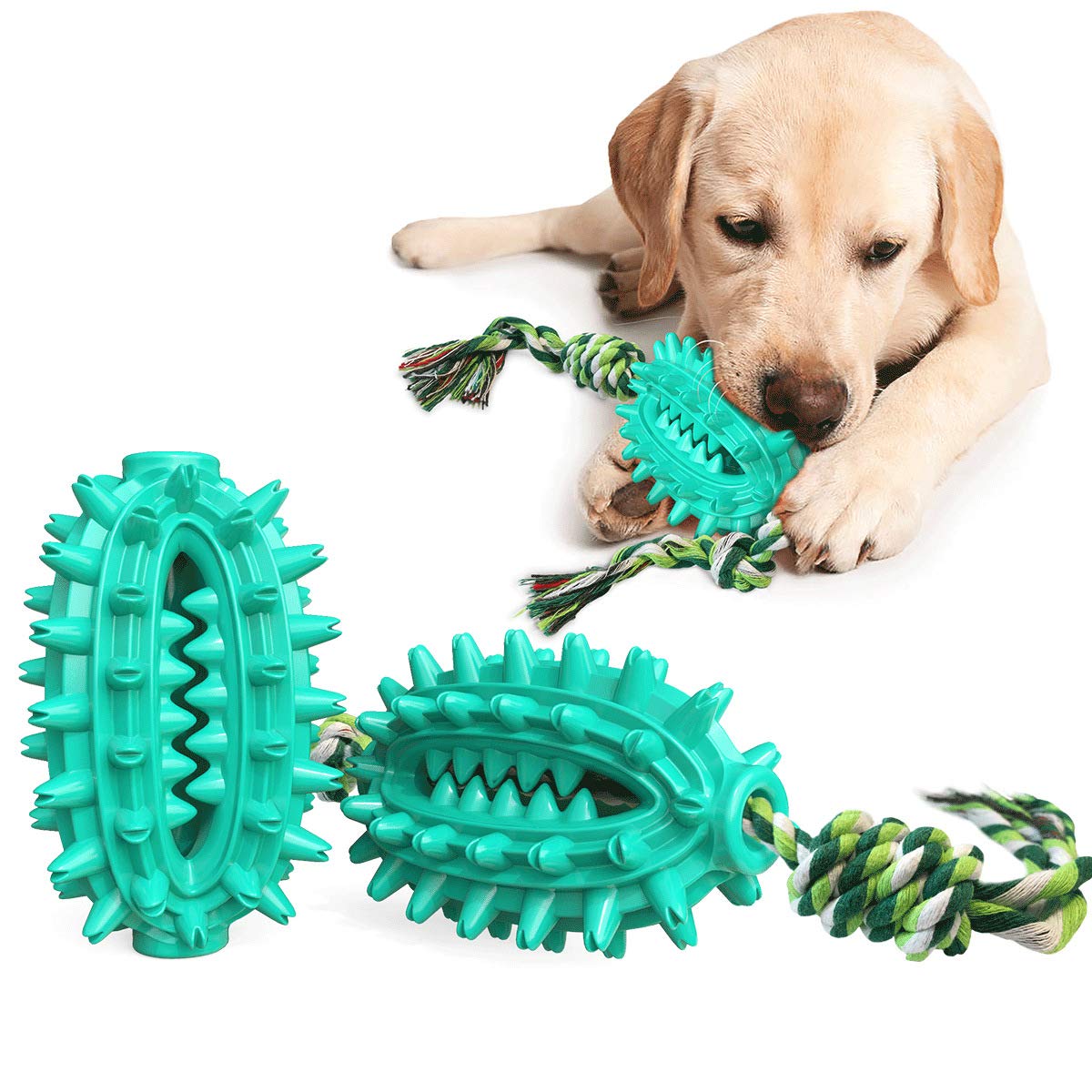 Kauspielzeug Für Große & Mittlere Hunde – Naturkautschuk Zahnbürste – Robust, Interaktiv & Zahnpflegend