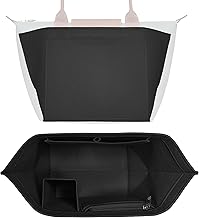 Bag Organiser for Longchamp Bag Size M - Le Pliage Organiser for Women Handbag Shopper - Bag Insert in Black