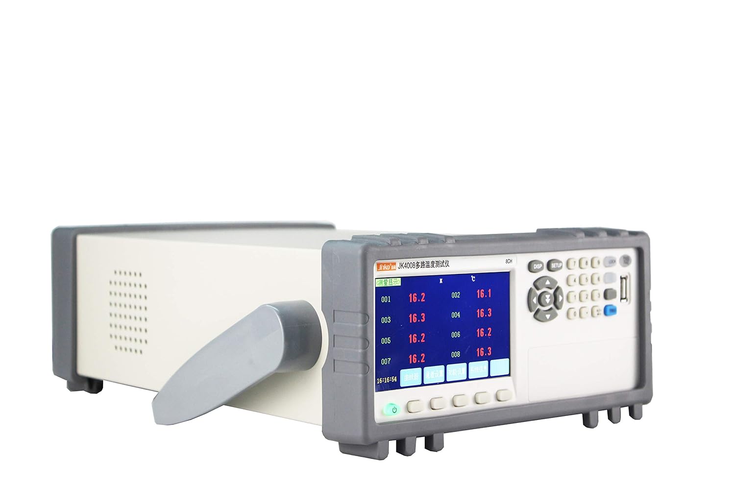 JK4032 Temperature Data Recorder displaying 32 Channels