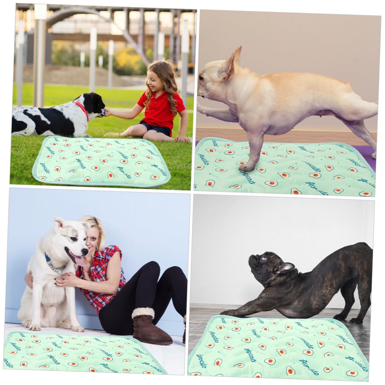 YARNOW 4pezzi Tappetini Igienici Lavabili Per Cani e Gatti Traversine Riutilizzabili Materiale Resistente Per Addestramento Cuccioli e Animali Domestici