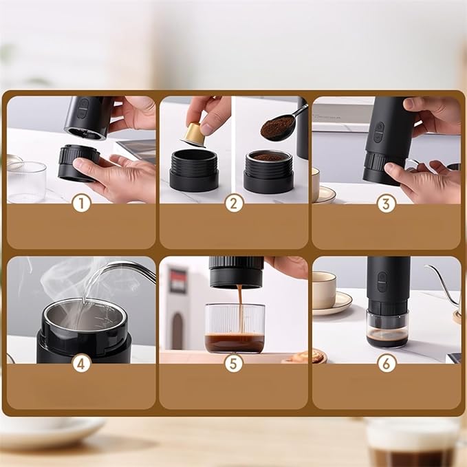 Cafetera Portátil de Expreso 20 Bares con Alimentación USB miniatura 4