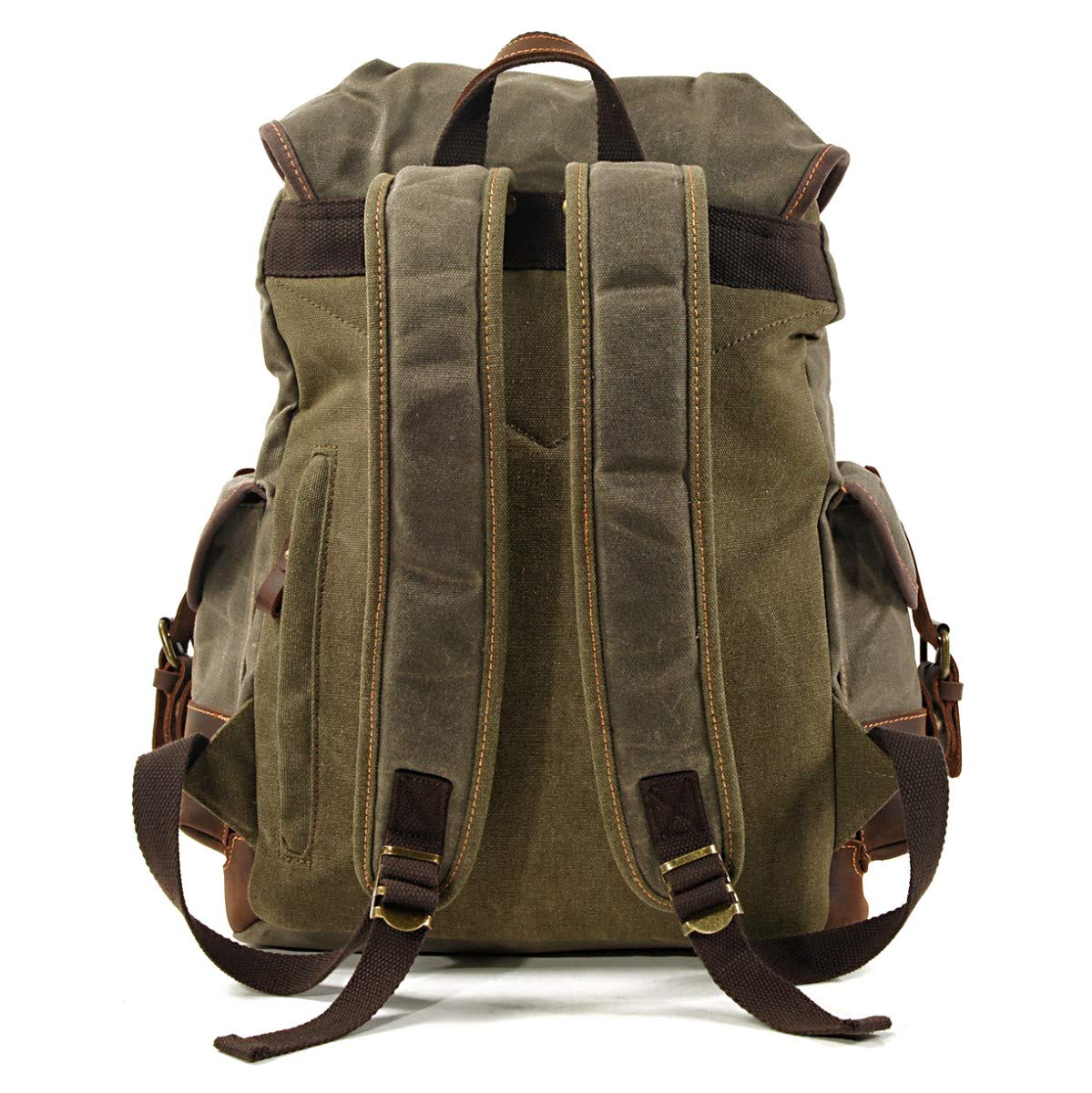 Mochila Moto/Bolsa Canvas Craftride Vintage RG8 20L Verde