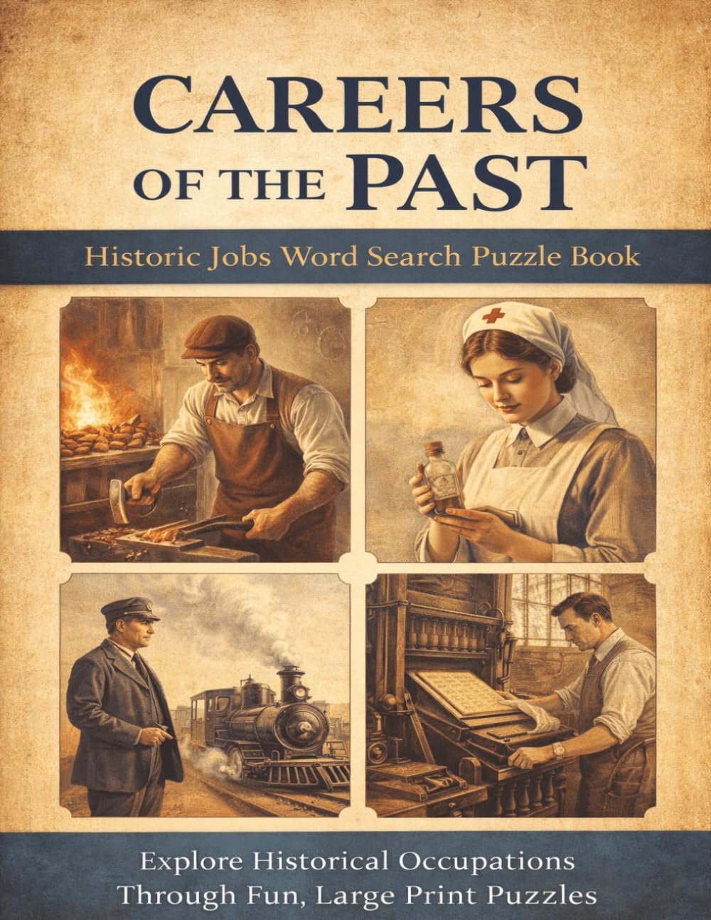Careers of the Past: Historic Jobs Word Search Puzzle Book (Work and Everyday Life)