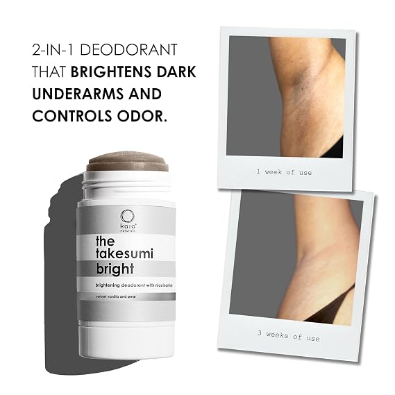 Kaia Naturals the takesumi bright deodorant Velvet Vanilla and Pear, Aluminum-Free, Baking Soda-Free, Natural Deodorant Stick 65 g