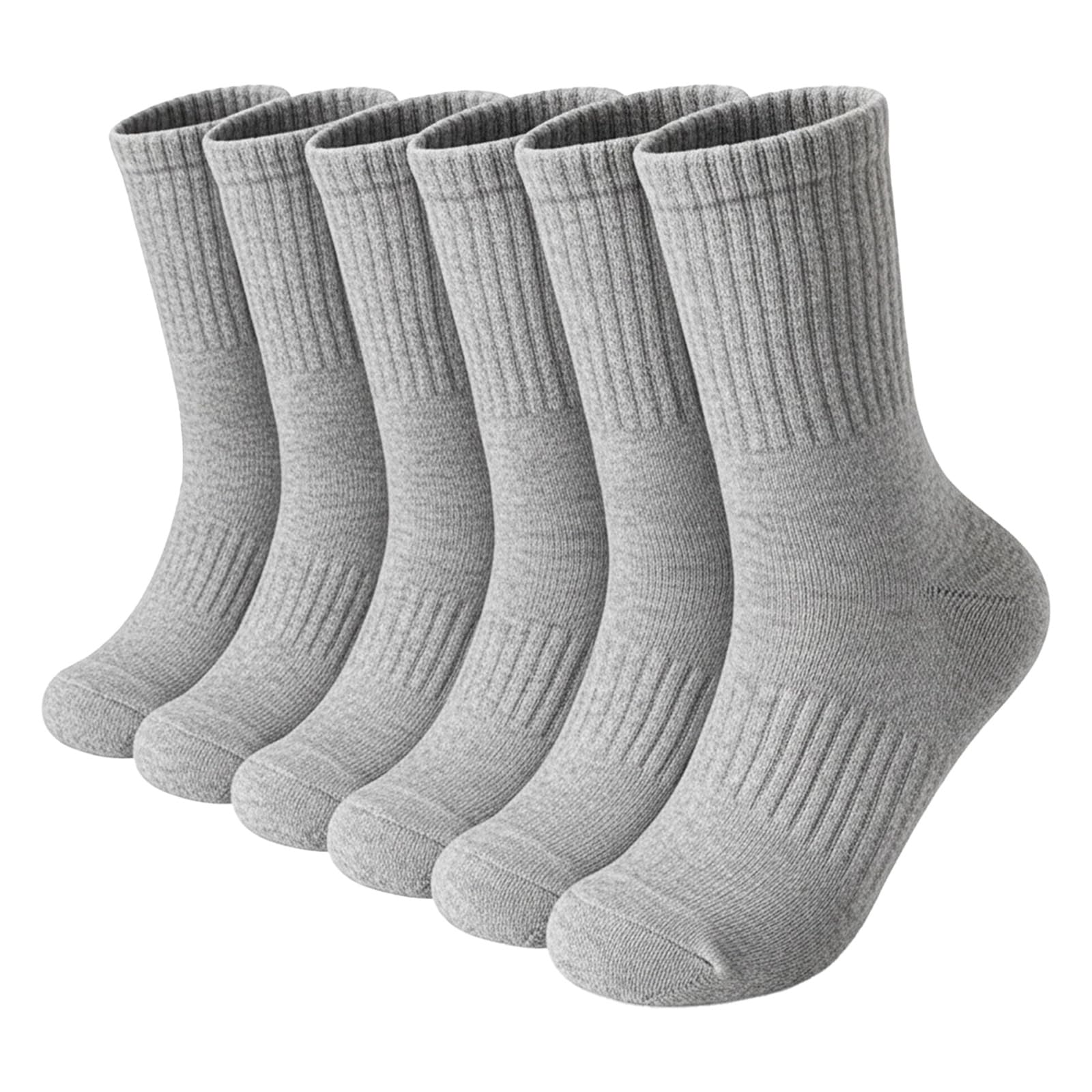 Ysuy Women's 3 Pack-Grey 3-Pack Ankle Socks For Sports & Leisure, Socks, Breathable Grey Cotton Liners Multipack For Size 4-7, Slouch And Athletic Style For Girls & (3 Pack-Grey)