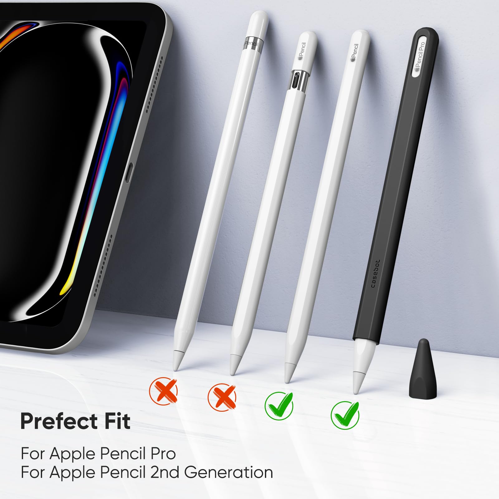 Apple Pencil Pro シリコンカバーつき Amazon | Fintie for Apple Pencil Pro/ 第2世代用 シリコン保護ケース