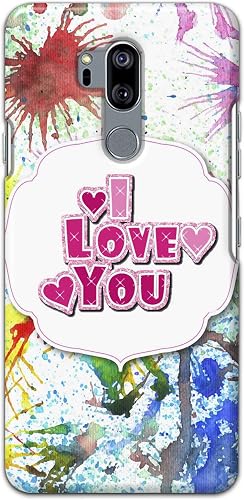 I Love You Multi-Coloured Background Designer Case for LG G7 ThinQ, G710EM, G710PM, G710VMP, G710ULM Back Cover