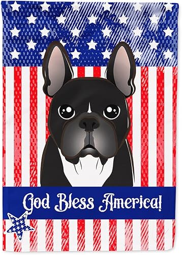 Vista 305 de Caroline's Treasures BB2171GF American Flag and Border Collie Garden Flag Mailbox Flag Decorative Yard Flag Banner Outside Patio Artwork Yard Flower