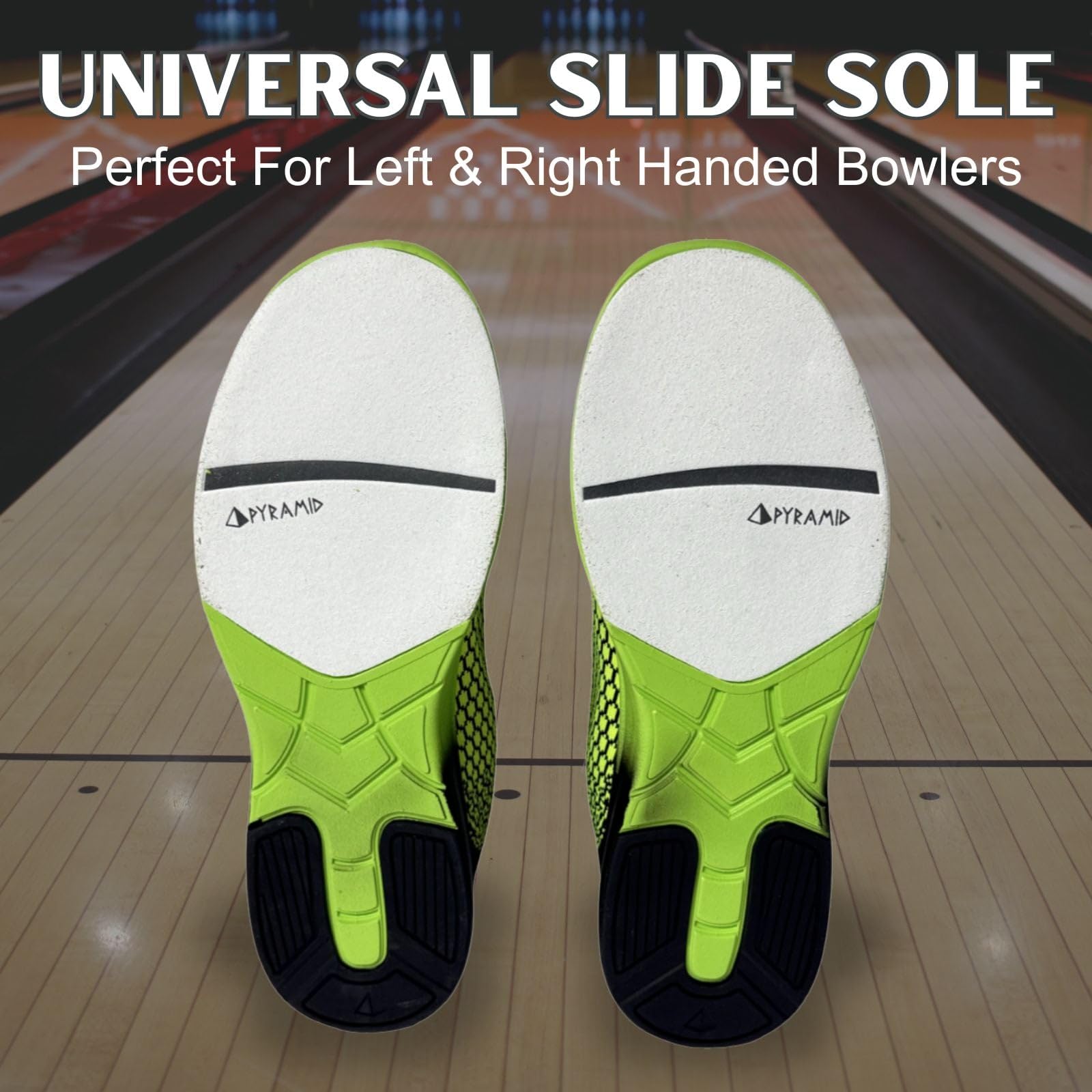 Pyramid Path Lite Chaussures de Bowling en Maille sans Couture pour Homme – Design léger et sans Couture, Coupe athlétique, Dessus en Tricot Respirant, Semelles coulissantes universelles