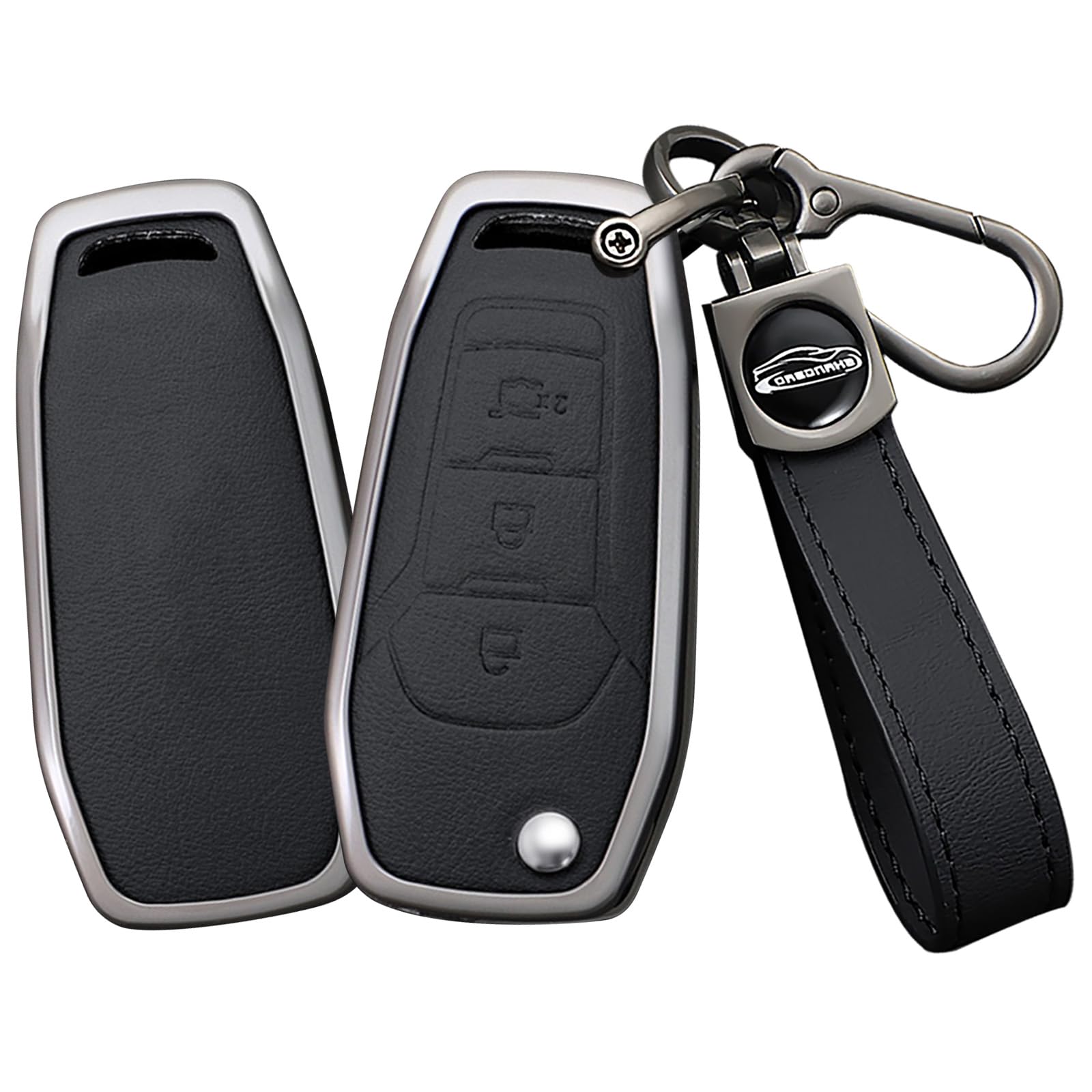 Coque de clé en métal pour Ford boîtier rigide premium de protection - 8