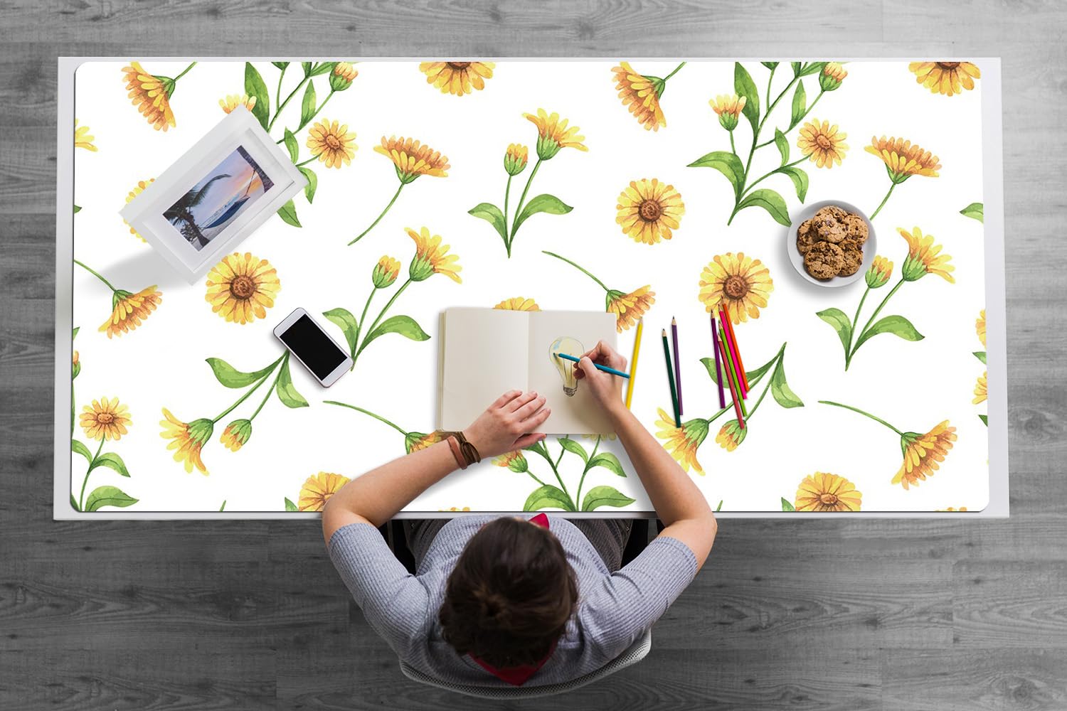 Couverture de bureau imperméable et facile à nettoyer pour protéger votre espace - 8