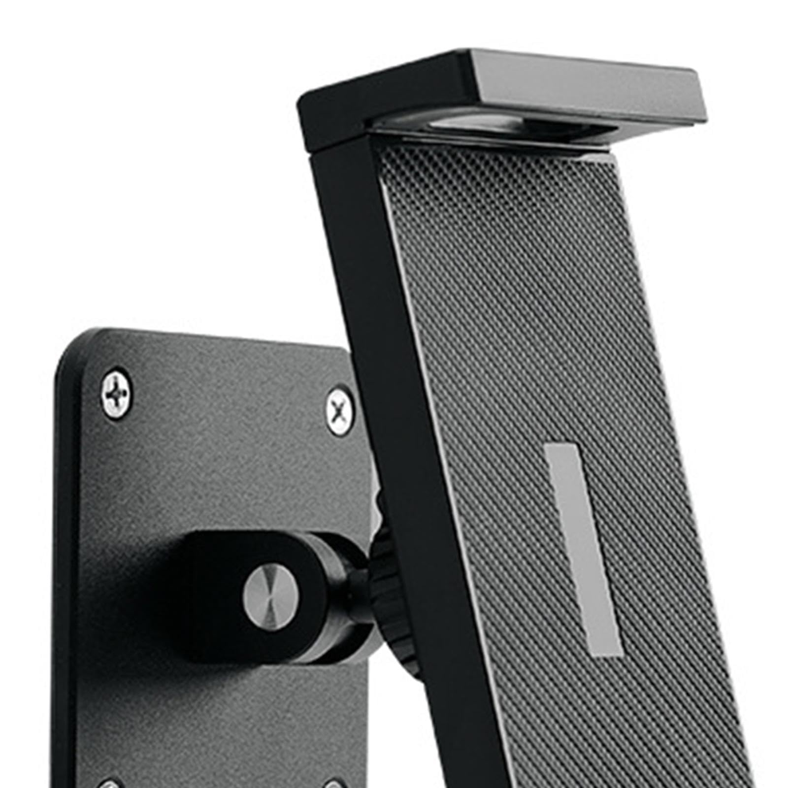 Soporte de Pared Universal para Dispositivos Móviles Estructura Ajustable 360 Grados en Aleación de Aluminio Instalación Atornillada Segura Adecuado P, Desplegado 7cm