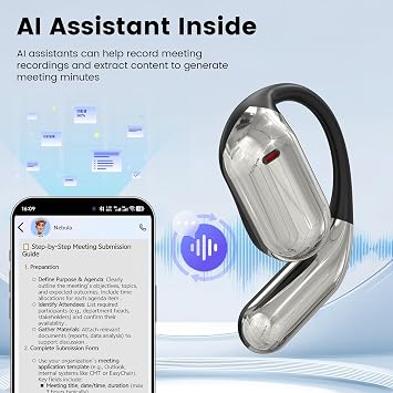 AI Translation Earbuds Real Time 144 Language Translator Earbuds for iPhone and Android Translation Headphones Translating Device for Travel Business Learning with Charging Case