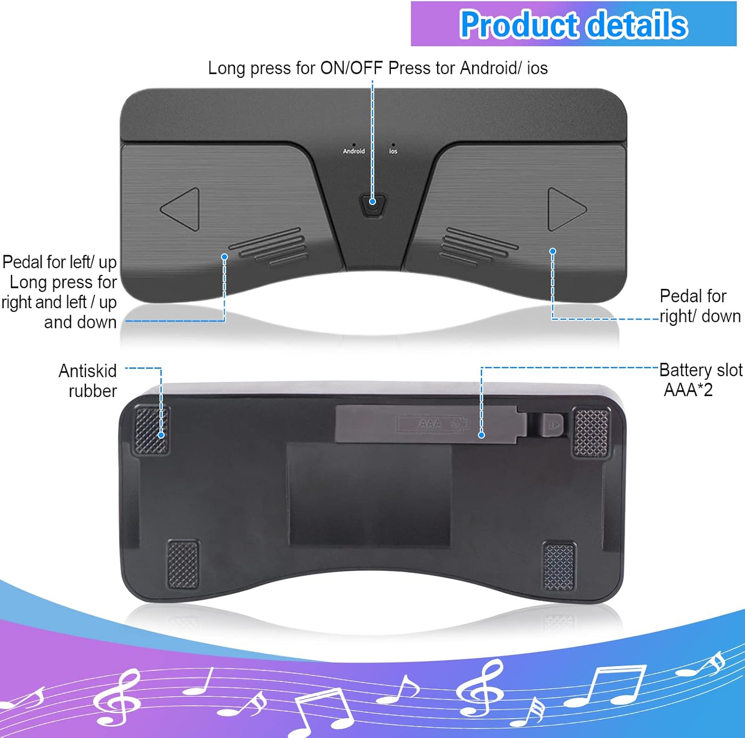 Smart Wireless Page Turner Pedal, Portable Bluetooth Ubuy Kuwait