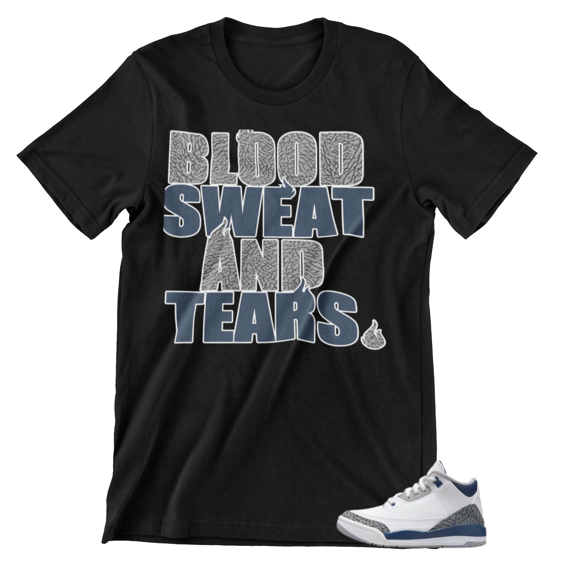 (お値下げ中)AIR JORDAN 3 RETRO Tシャツ Amazon.com: Shirt to Match - 3 Retro Midnight Navy Men's Graphic