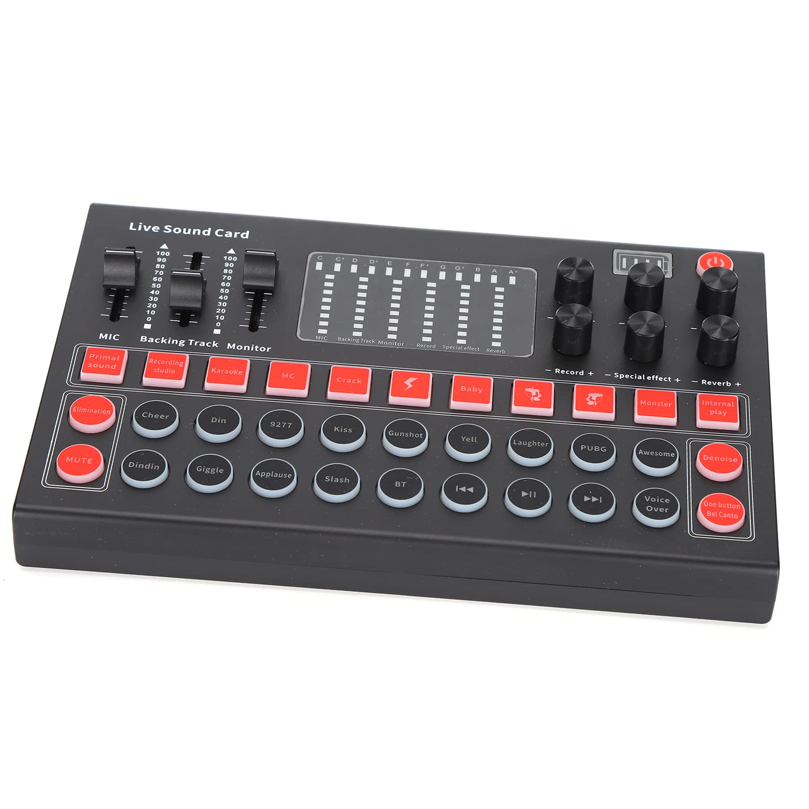 M9 Sound Card Set, Stable Signal Live Sound Card Equipment Kit Compatible for Live Broadcast