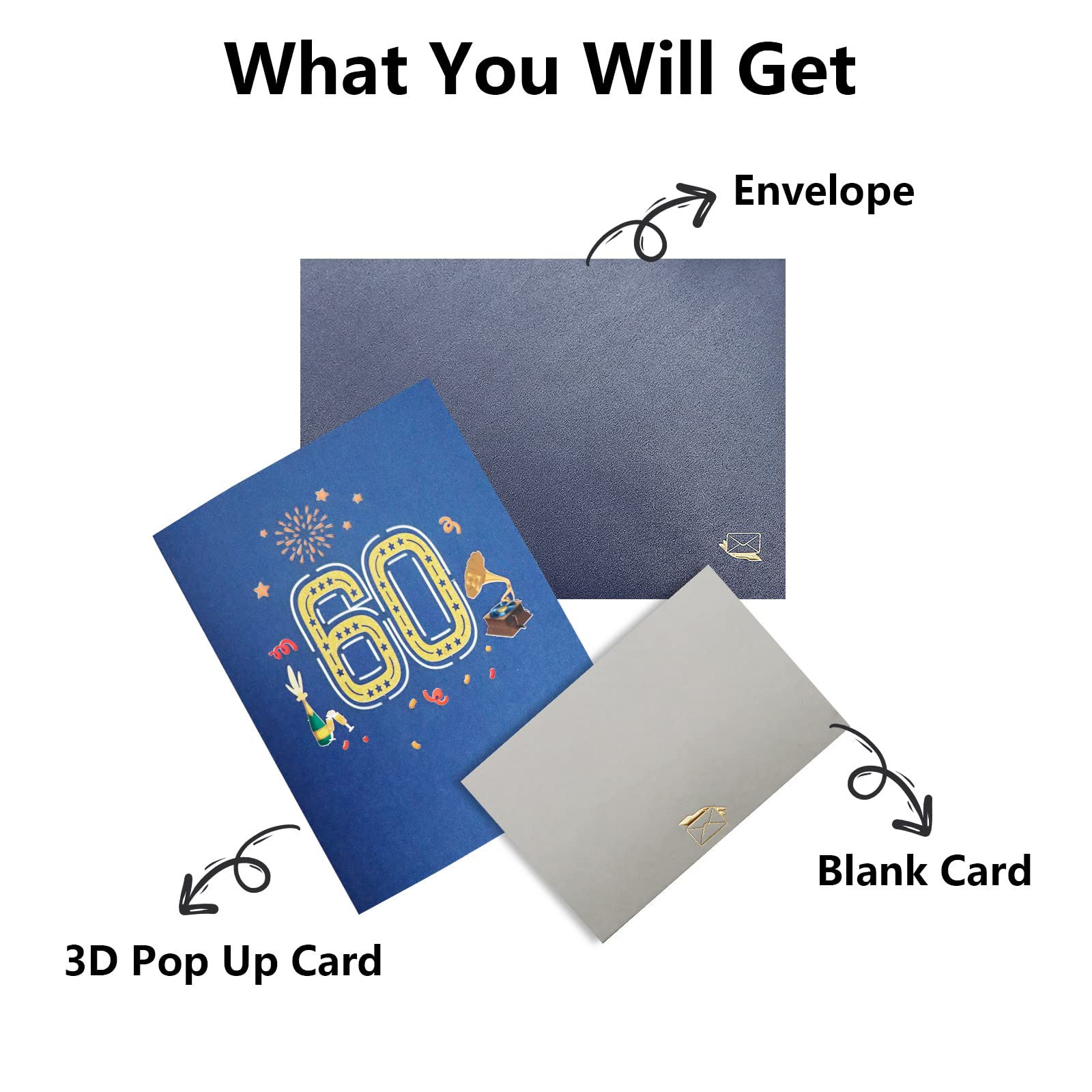 Tarjeta De Cumpleaños Número 60 – Tarjeta De 60 Aniversario
