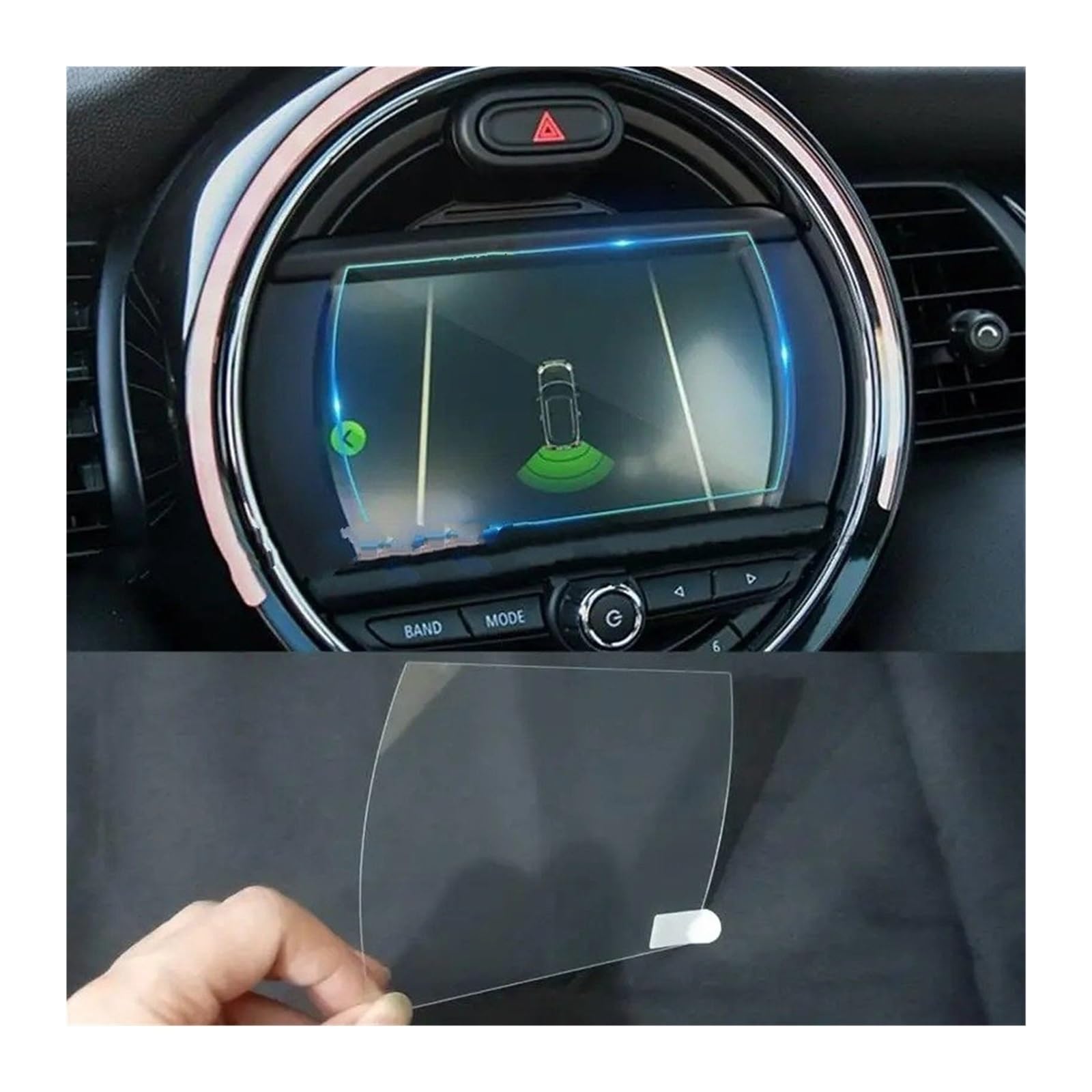 Gehaerteter Bildschirmschutz für Navigator Cooper GPS panel 6.5 inch Direkt