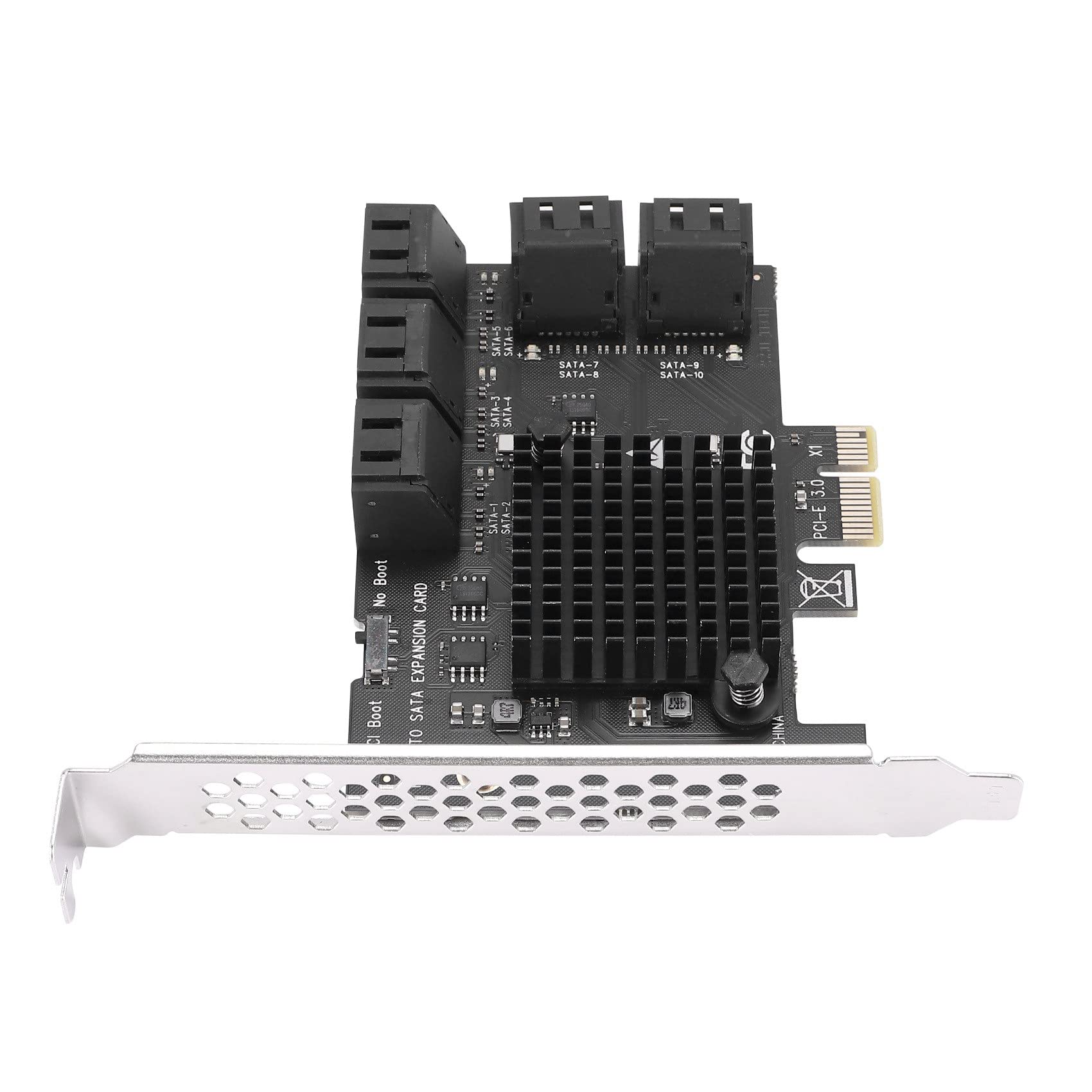 Tarjeta de expansión PCIe X1 a SATA 3.0 controlador de discos SSD con convertidor SATA3 de 6Gbps 8