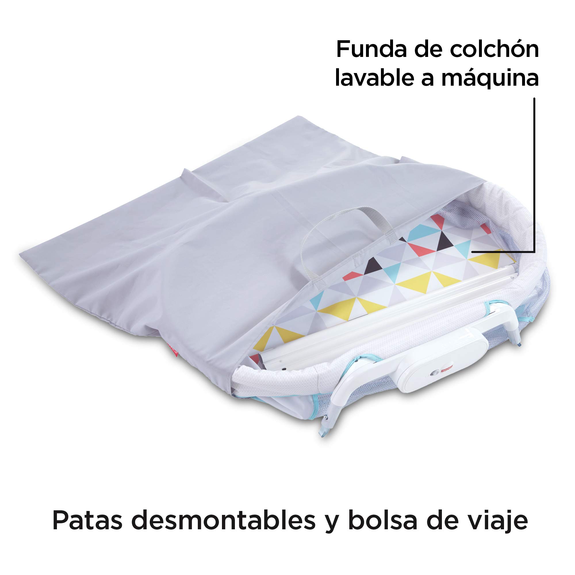 Fisher-Price Cuna De Viaje para bebé recién nacido (Mattel GBR67)