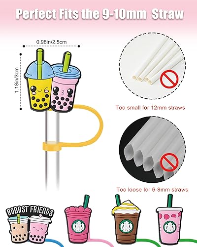 Miniatura 2 de 8 fundas de popote de 0.354-0.394 in compatibles con la taza Starbucks, accesorios de taza Stanley para vaso Stanley 30 de 40 onzas con asa de 0.4