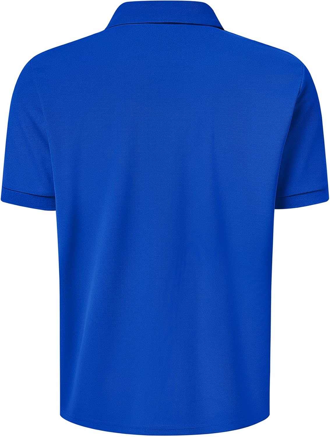 Men's Classic Short Sleeve Polo Shirt Casual Lightweight Solid Golf Shirts with Pocket - Image 2