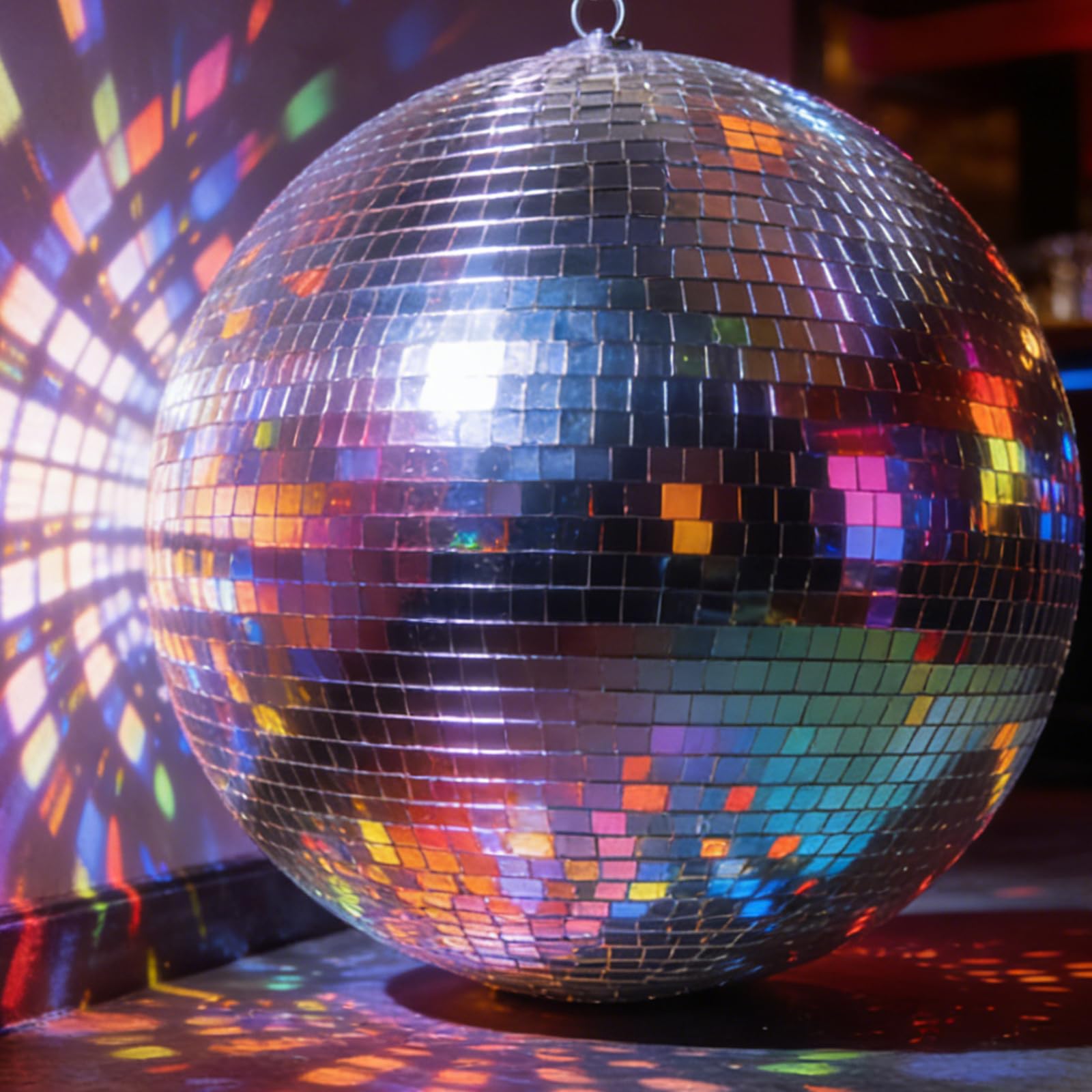Photo 1 of LUPULE 16inch Large Disco Ball Mirror Ball for Disco Party Decorations, Replacement Mirror x 15pcs