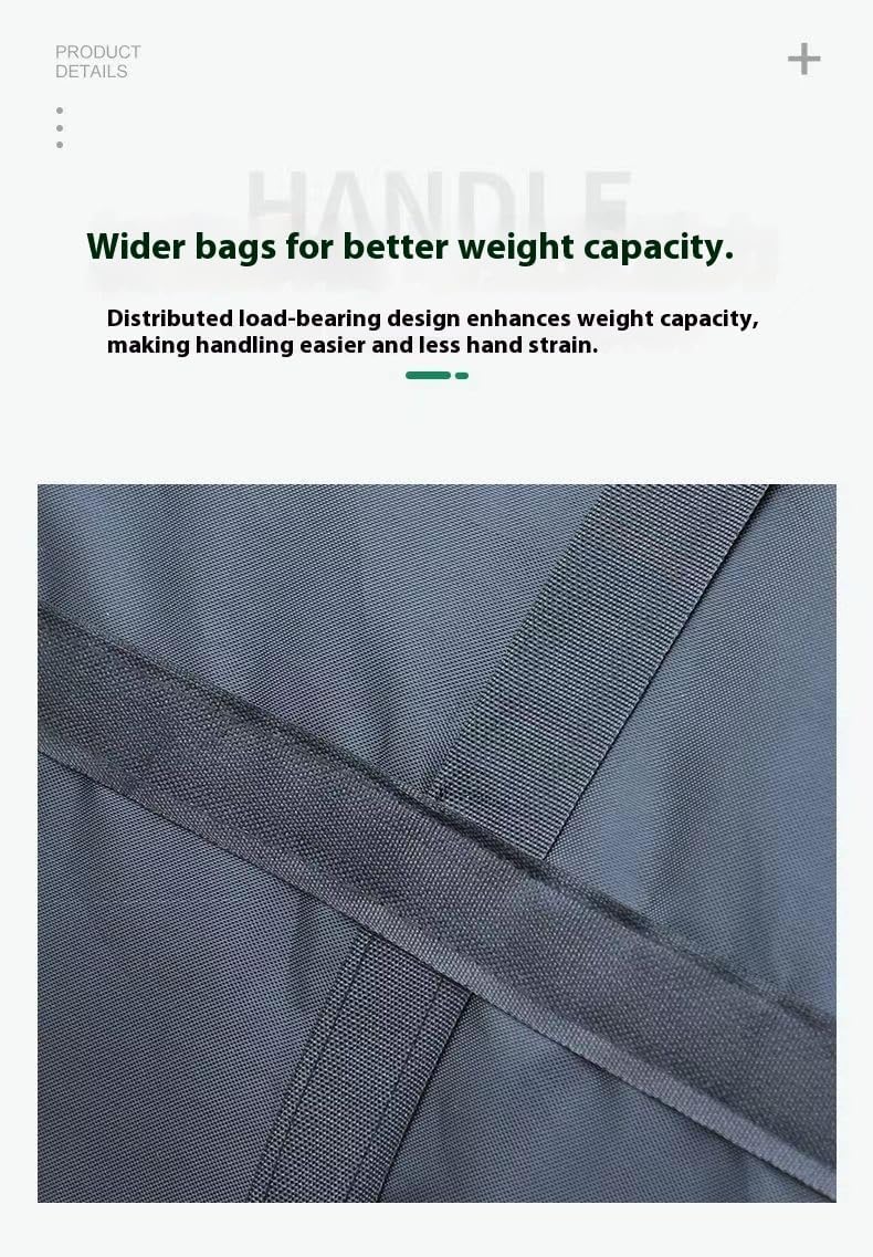 Extra Large Tote Bag, Heavy-Duty Storage Bag with Zipper for Moving, Clothes Storage, and Travel Packing (Single Bag)